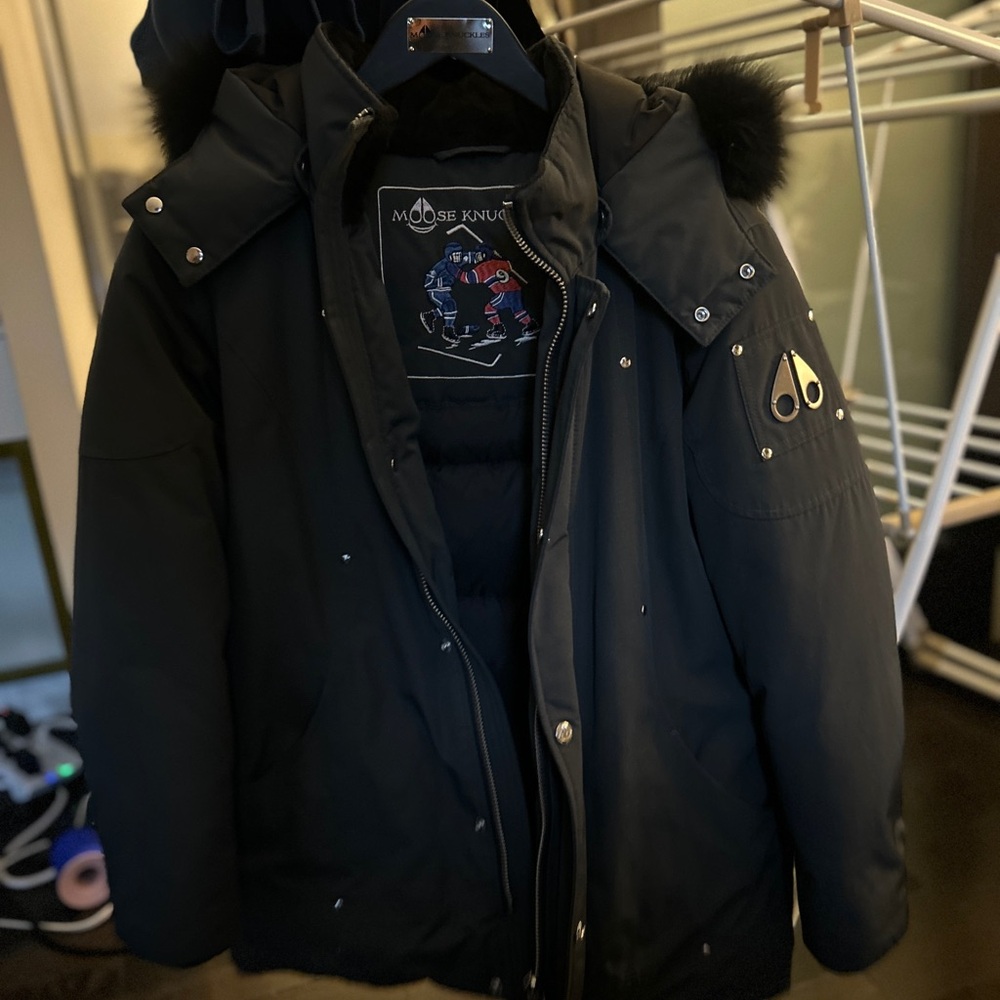 Moose Knuckles Black Jacket